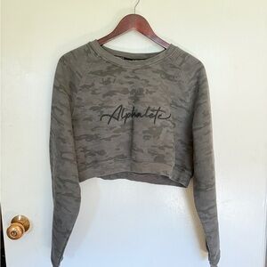 Alphalete Women's Camouflage Cropped Crewneck